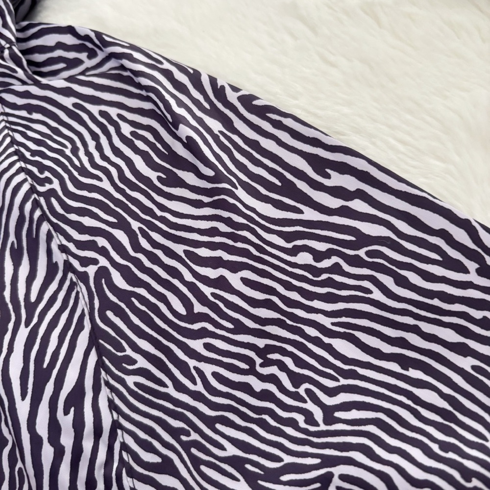 Nike Tech Windrunner Jacket Size Small Zebra Purp… - image 5